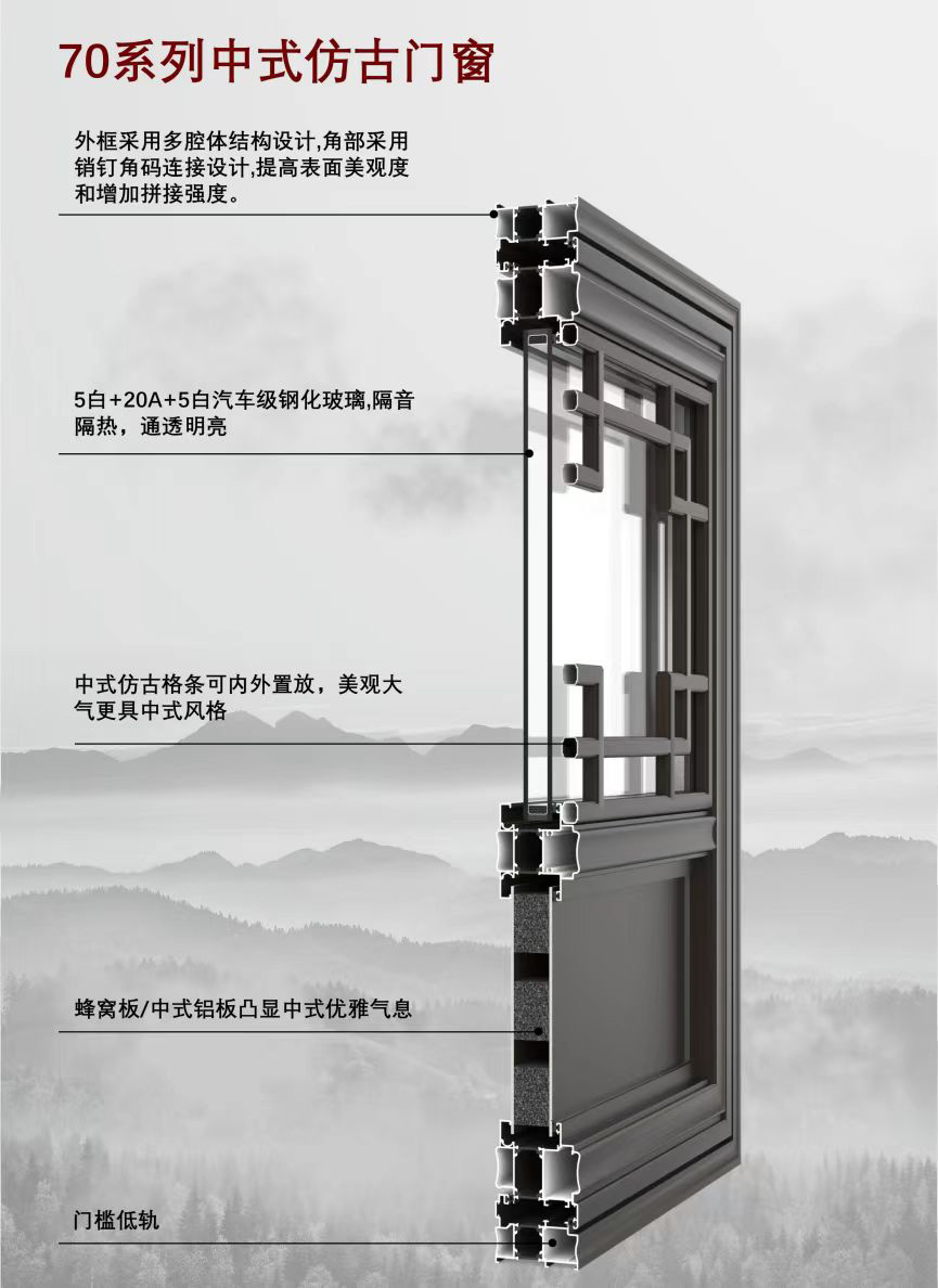 70系列中式仿古门窗